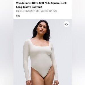 Cream Long-Sleeve Bodysuit